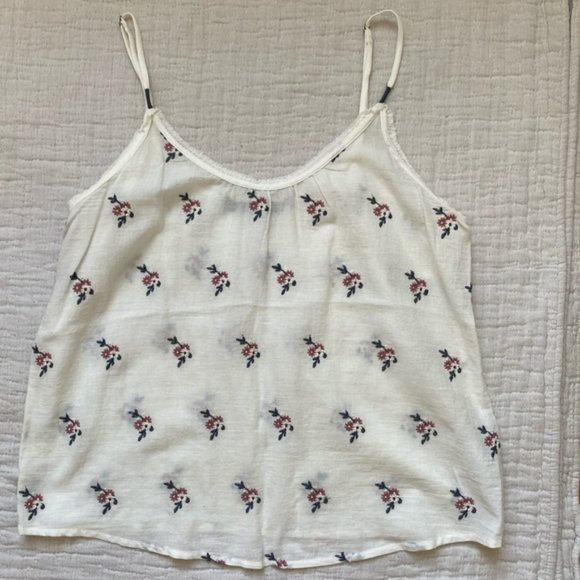 Abercrombie & Fitch White Floral Tank - Picture 4 of 6